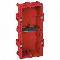 Batibox коробка монтажная для сплошных стен 2-ная, глубина 40 мм |  код. 080142 |   Legrand